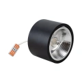 Natynkowa oprawa sufitowa REDONDO 1xAR111 GU10 Czarna - ML1074 - z przewodem