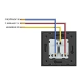 Moduł gniazda elektrycznego 16A zielony - WG-71EU-S-68 - LIVOLO - Schemat instalacji