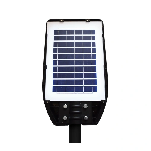 Solarna latarnia uliczna LED VIA z panelem fotowoltaicznym 50W 500lm 6000K IP54 - EKO9093