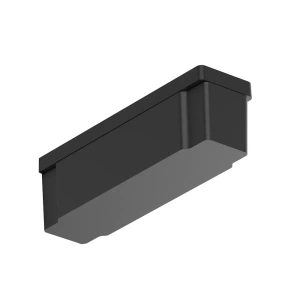 Puszka na przewody do szyn magnetycznych Slim - czarna -  ML2231