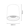 Lampa szynowa LED magnetyczna Slim - 6W CCT 48V Tuya - biała - ML2594 - rysunek techniczny