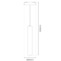 Lampa szynowa LED magnetyczna Slim - 6W CCT 48V Tuya - biała - ML2600