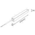 Zasilacz do szynoprzewodów magnetycznych Slim 48V 200W - ML2604 - rysunek techniczny