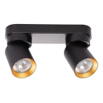 Lampa sufitowa - ANDY SPOT - czarny/złoty - 2xGU10 - ML9935
