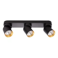 Lampa sufitowa - ANDY SPOT - czarny/złoty - 3xGU10 - ML9937