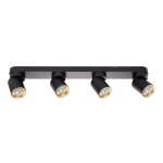 Lampa sufitowa - ANDY SPOT - czarny/złoty - 4xGU10 - ML9939