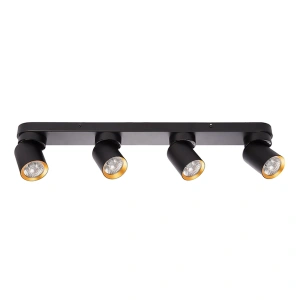 Lampa sufitowa - ANDY SPOT - czarny/złoty - 4xGU10 - ML9939