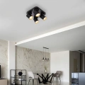 Lampa sufitowa - ANDY SPOT - kwadrat - czarny/złoty - 4xGU10 - ML9941 - realizacja