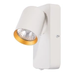 Lampa ścienna - ANDY SPOT - biały/złoty - 1xGU10 - ML9942