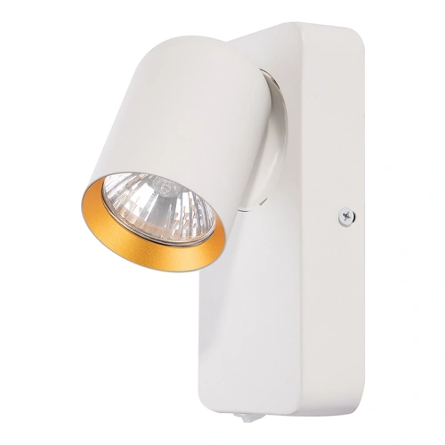 Lampa ścienna - ANDY SPOT - biały/złoty - 1xGU10 - ML9942
