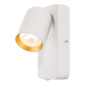 Lampa ścienna - ANDY SPOT - biały/złoty - 1xGU10 - ML9942