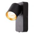 Lampa ścienna - ANDY SPOT - czarny/złoty - 1xGU10 - ML9943