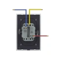 Gniazdo elektryczne podwójne 16A do pojedynczej puszki czarne - VL-71EU2-62 - LIVOLO - Schemat podłączenia
