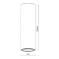 Lampa sufitowa - GENESIS SPOT - biały - 20cm - 1xGU10 - ML0385 - wymiary