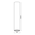 Lampa sufitowa - GENESIS SPOT - biały - 30cm - 1xGU10 - ML0388 - wymiary
