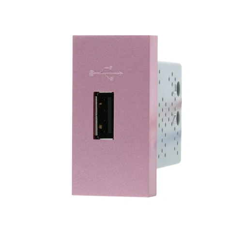 Moduł gniazda USB ładowarka różowy - WUSB-CHARGER-67 - LIVOLO