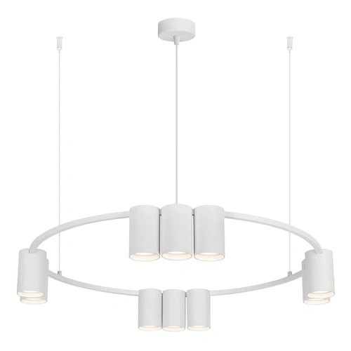 Lampa wisząca - GENESIS (koło) - biały - 10xGU10 - ML0374