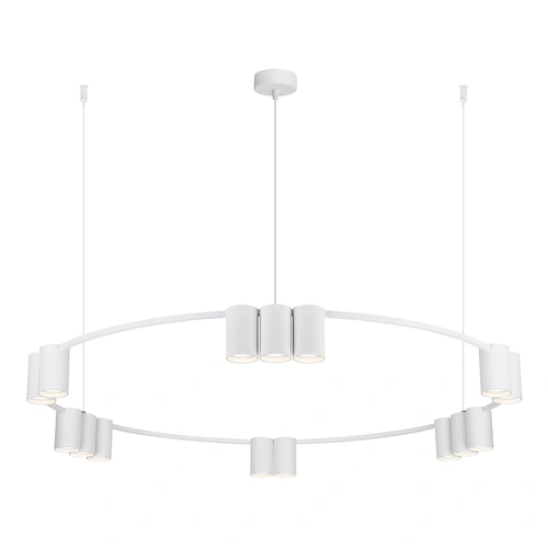 Lampa wisząca - GENESIS (koło) - biały - 15xGU10 - ML0377