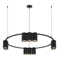 Lampa wisząca - GENESIS (koło) - czarny - 10xGU10 - ML0373