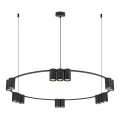 Lampa wisząca - GENESIS (koło) - czarny - 15xGU10 - ML0376