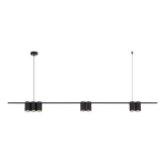 Lampa wisząca - GENESIS (listwa) - czarny - 7xGU10 - ML0370