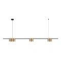 Lampa wisząca - GENESIS (listwa) - czarny/złoty - 7xGU10 - ML0372