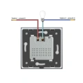 Mechanizm czujnika ruchu PIR czarny - WW-C700PIR-62 - LIVOLO - Schemat instalacji