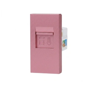 Moduł gniazda komputerowego RJ45 różowy - WK-1-67 - LIVOLO