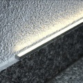 Profil aluminiowy LED SLIM8 surowy z kloszem - realizacja