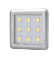 Punktowa oprawa meblowa LED SQUARE3 - Aluminium - 12V 2,5W