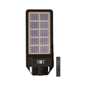 Solarna latarnia uliczna LED KERS z panelem fotowoltaicznym i pilotem - 200W 1200lm 6500K IP44 -  EKO0546