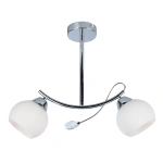 Lampa sufitowa - CONNOR - biały/chrom - 2xE27 - MLP0876