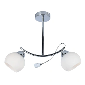 Lampa sufitowa - CONNOR - biały/chrom - 2xE27 - MLP0876