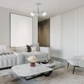 Lampa sufitowa - CONNOR - biały/chrom - 2xE27 - MLP0876 - realizacja