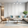 Lampa sufitowa - CONNOR - biały/chrom - 3xE27 - MLP0877 - realizacja