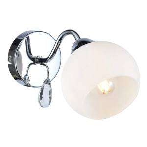 Lampa ścienna - CONNOR - biały/chrom - 1xE27 - MLP0875