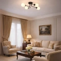 Lampa sufitowa - KING - czarny - 4xE27 - ML2755 - realizacja