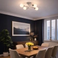 Lampa sufitowa - KING - chrom - 4xE27 - ML2756 - realizacja