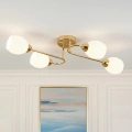 Lampa sufitowa - KING - złoty - 4xE27 - ML2757 - realizacja