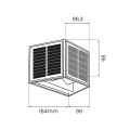 Lampa solarna LED WINGS z czujnikiem zmierzchu - 50lm 3000K IP54 - EKO9097 - wymiary