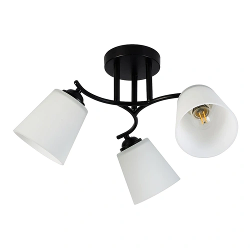 Lampa sufitowa - PAFOS - czarny - 3xE27 - ML2257