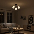 Lampa sufitowa - PAFOS - czarny - 3xE27 - ML2257 - realizacja