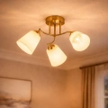 Lampa sufitowa - PAFOS - złoty - 3xE27 - ML2765 - realizacja