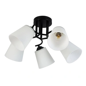 Lampa sufitowa - PAFOS - czarny - 5xE27 - ML2258