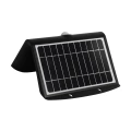 Lampa solarna LED BUTTERFLY - czarna - 6,8W 800lm 4000K IP65 - EKO3881 - panel solarny