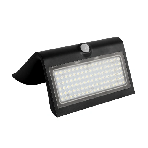 Lampa solarna LED BUTTERFLY - czarna - 6,8W 800lm 4000K IP65 - EKO3881 - diody