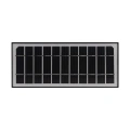 Lampa solarna LED BRICK - czarna - 6W 800lm 4000K IP65 - EKO9181 - panel solarny
