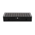 Lampa solarna LED BRICK - czarna - 6W 800lm 4000K IP65 - EKO9181 - z panelem solarnym