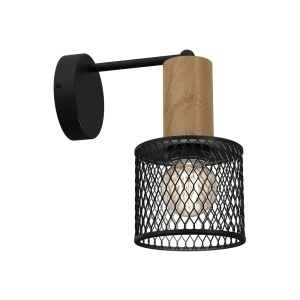 Lampa ścienna - kinkiet LED SOBRESA Czarny 1xE27 - MLP8558