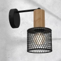 Lampa ścienna - kinkiet LED SOBRESA Czarny 1xE27 - MLP8558 - realizacja